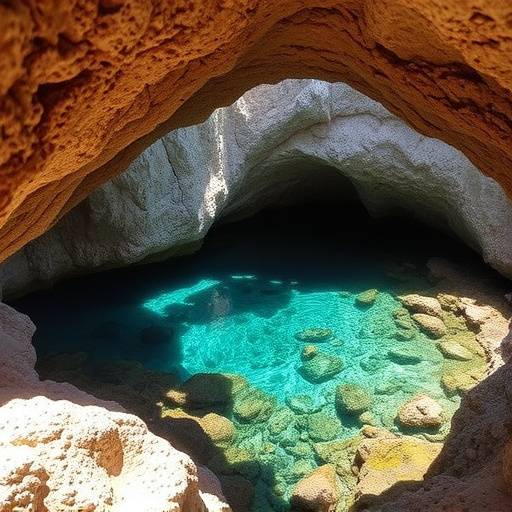 Cala escondida en la Costa Brava con aguas turquesas