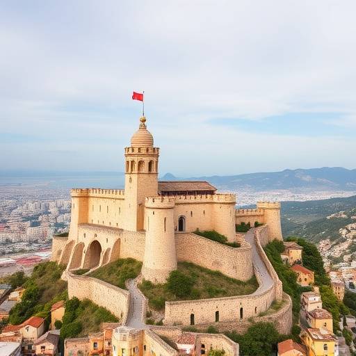Vista del Castillo de Santa B&radic;&deg;rbara sobre la ciudad de Alicante